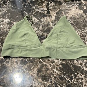 Aerie Green Bikini atop